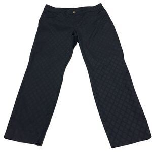 Lilly Pulitzer Black Kelly Pants Textured Size 6 8 ? MISSING BRAND AND SIZE